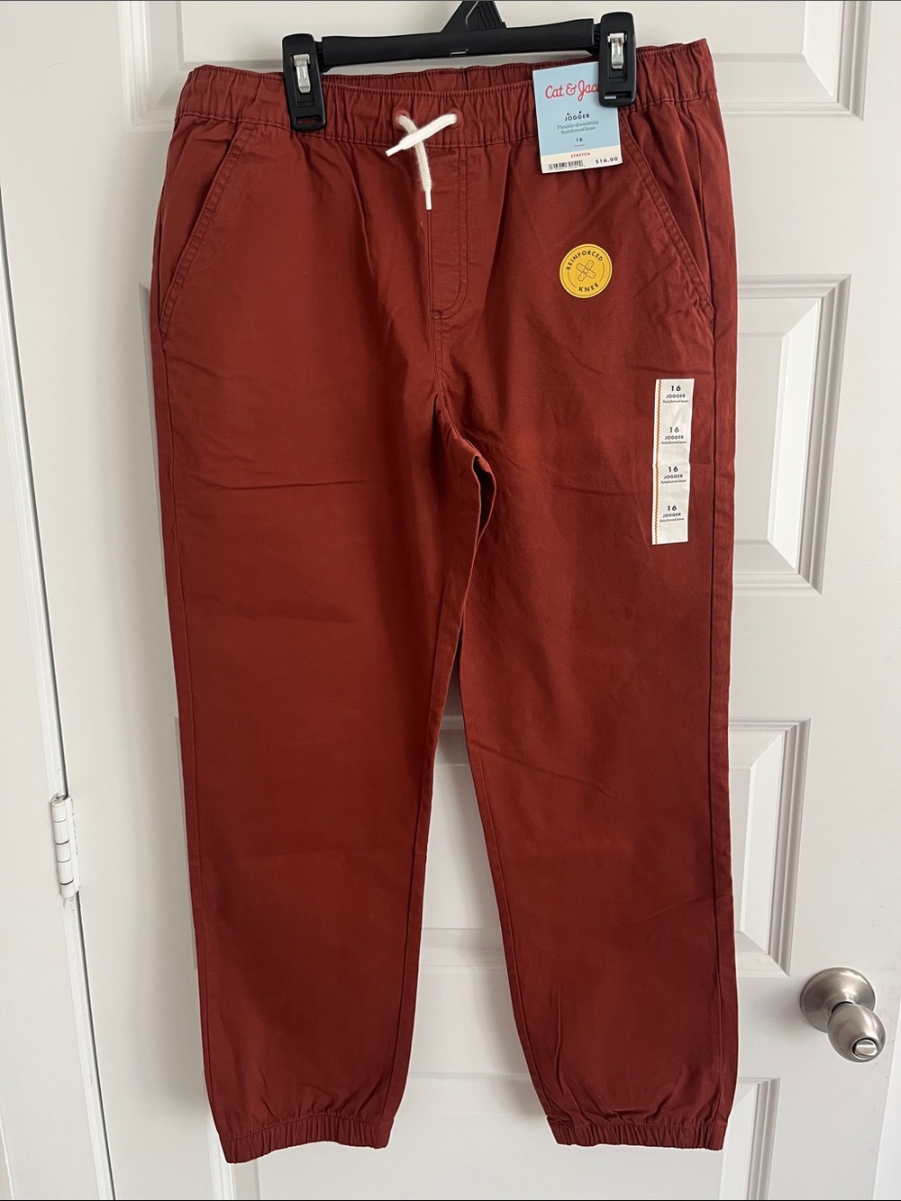Cat & Jack Rust Red Drawstring Jogger Pants